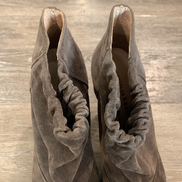 Loeffler Randall gray suede ankle booties women’s 6 - Picture 5 of 6